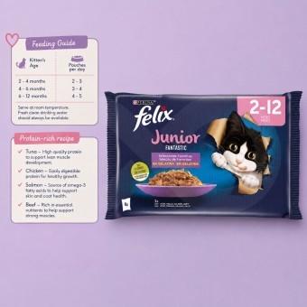 PURINA� FELIX Fantastic Junior 4 x 85g
