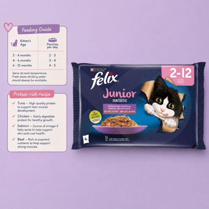 PURINA� FELIX Fantastic Junior 4 x 85g