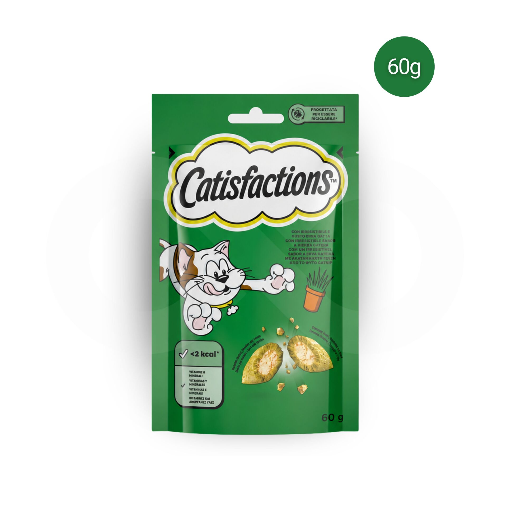 CATISFACTIONS® Snack all'Erba Gatta 60 g