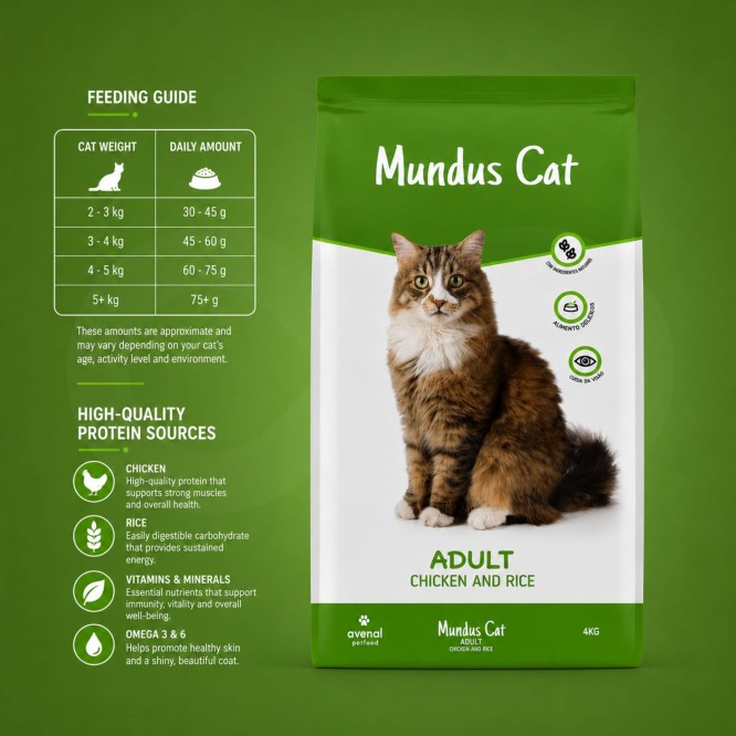 MUNDUS® Adult Katze Huhn & Reis 4 kg