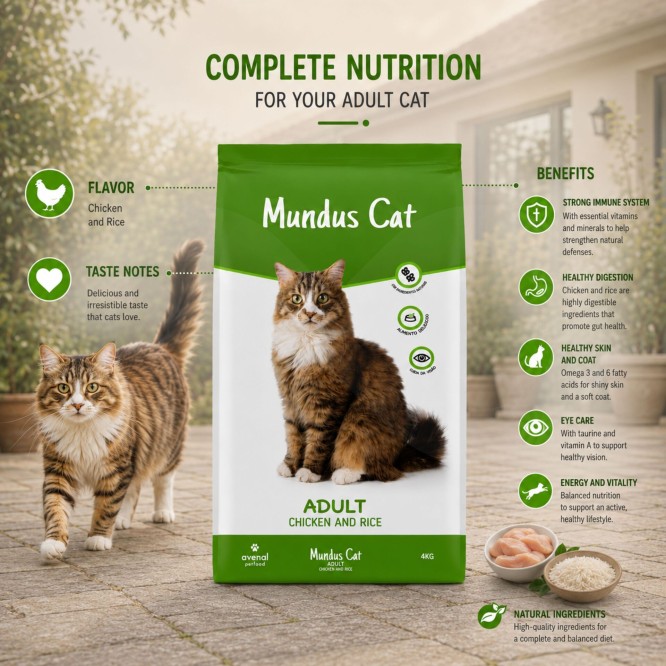 MUNDUS® Adult Katze Huhn & Reis 4 kg