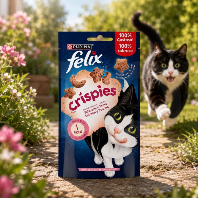 PURINA� FELIX Crispies Saumon 45 g