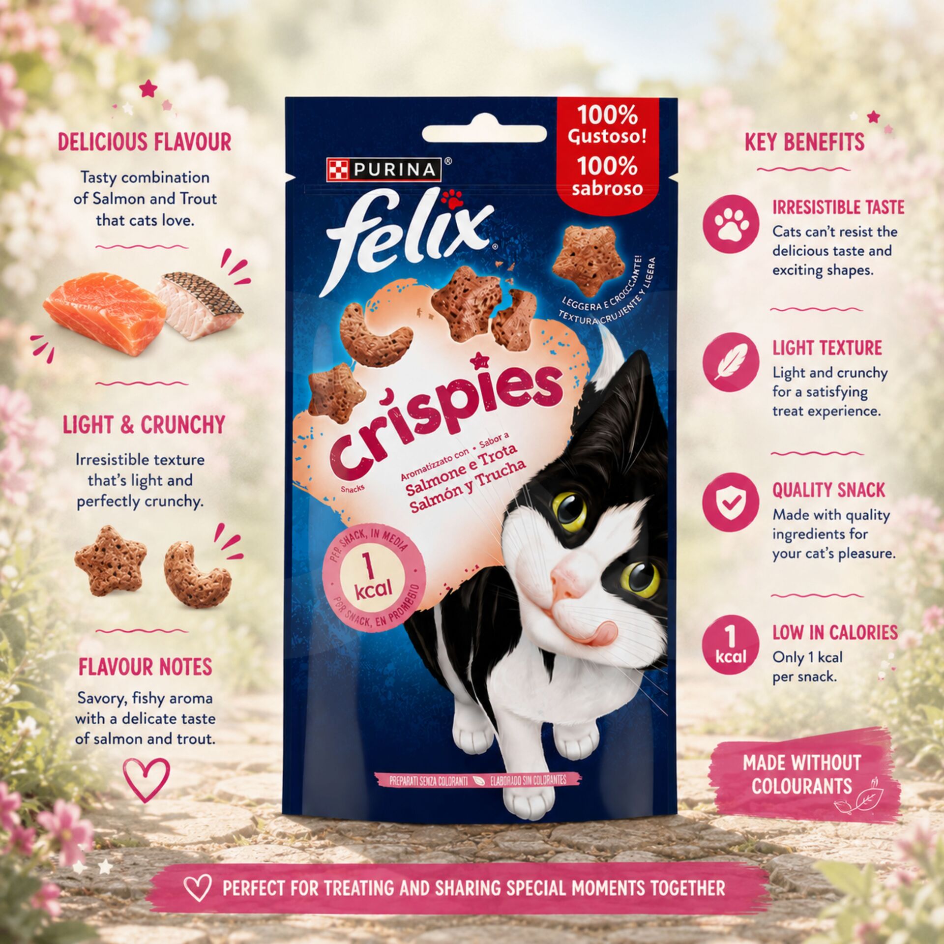 PURINA® FELIX Crispies Saumon 45 g