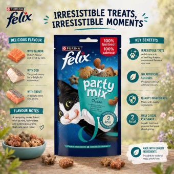 PURINAź FELIX Snack Party Mix Ocean 60gr