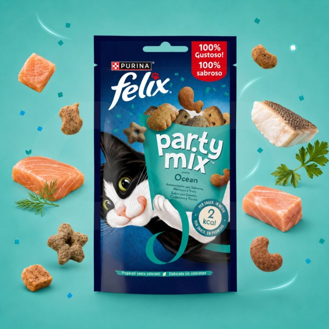 PURINAź FELIX Snack Party Mix Ocean 60gr