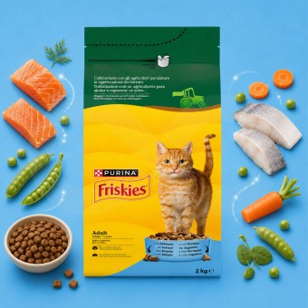 PURINA® Friskies Adult-Katze Meeresfische 2kg