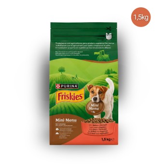 PURINA® FRISKIES Mini Menu Bœuf et Légumes 1,5 kg PURINA® FRISKIES Mini Menu Bœuf et Légumes 1,5 kg