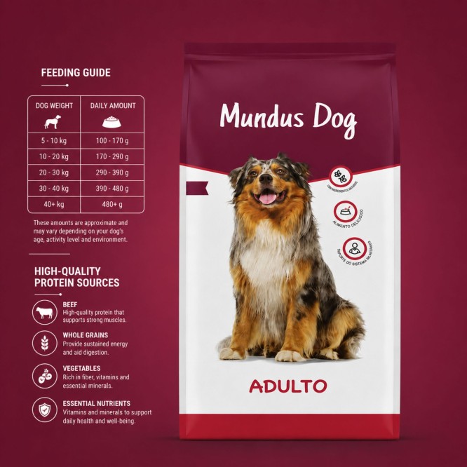 MUNDUS� Chien Adulte 4 kg