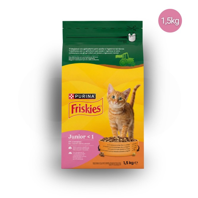 PURINA® FRISKIES Junior-Katze Huhn und Pute 1,5 kg