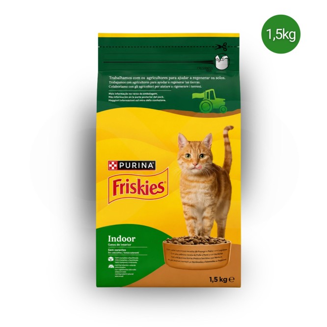 PURINA® FRISKIES Indoor-Katze Huhn und Pute 1,5 kg