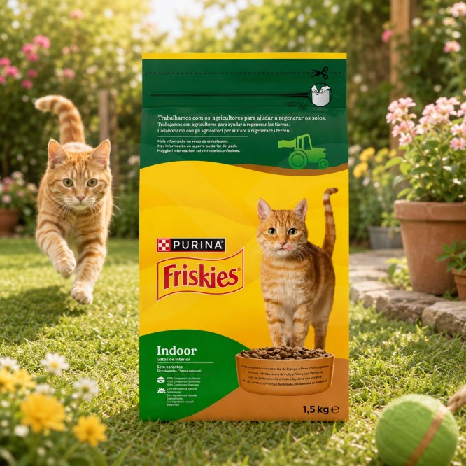 PURINA® FRISKIES Indoor-Katze Huhn und Pute 1,5 kg