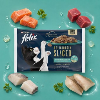 PURINA® FELIX® Deliciously Sliced Fish Selection 4 x 80g