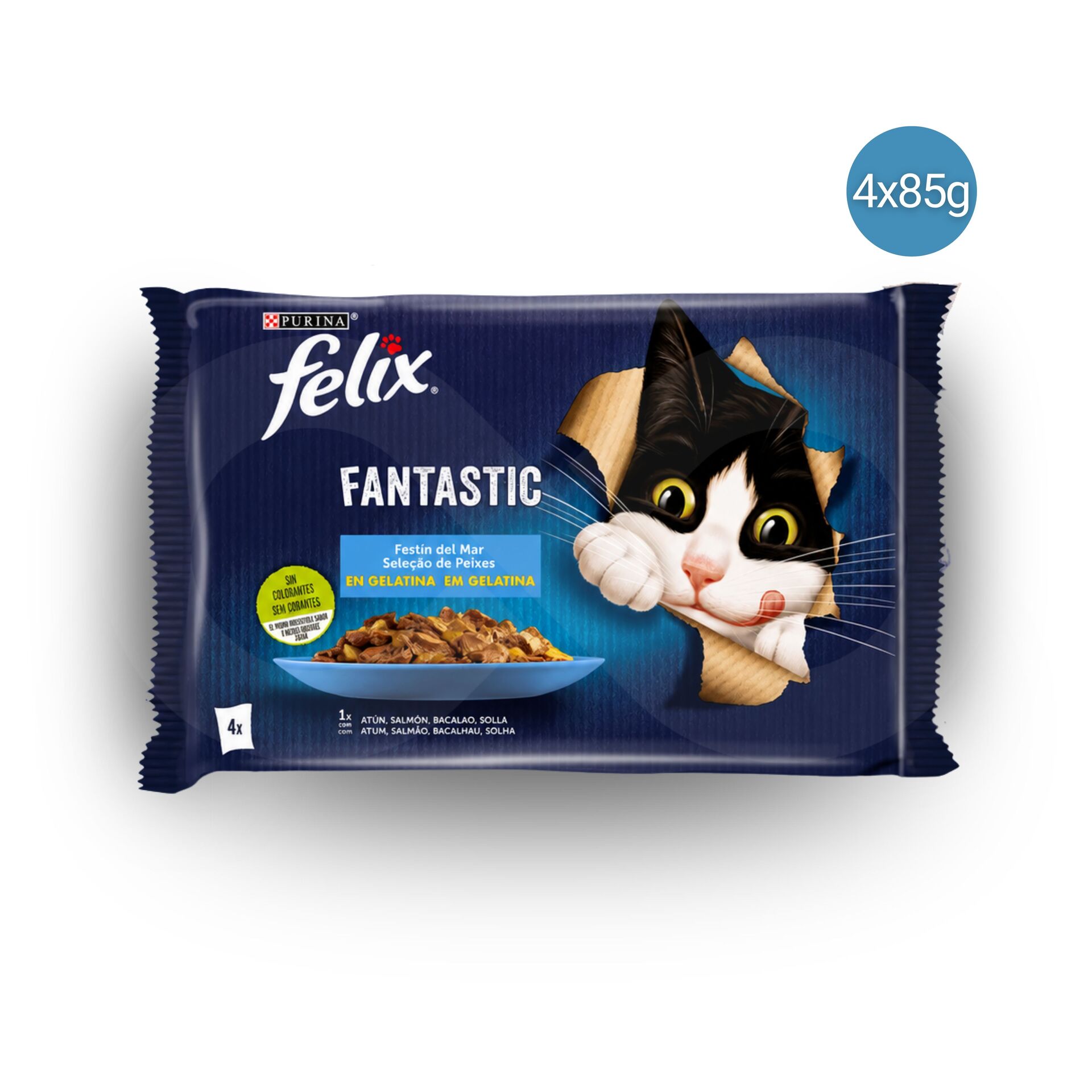 PURINA® FELIX® Fantastic Morska Uczta 4 x 85g