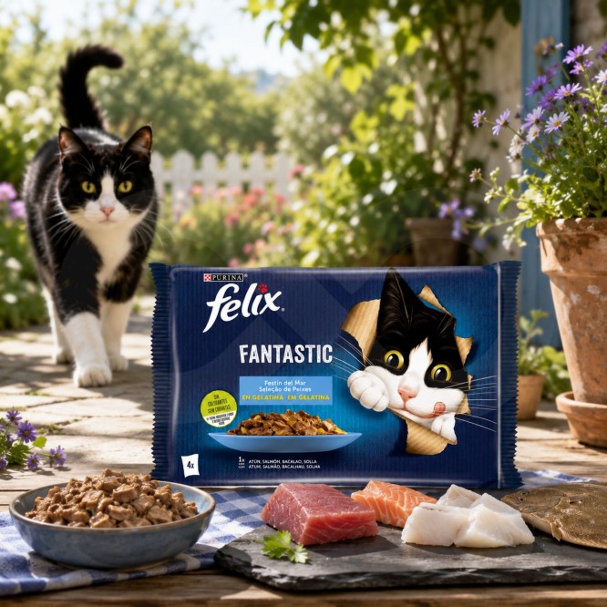 PURINA� FELIX� Fantastic Morska Uczta  4 x 85g