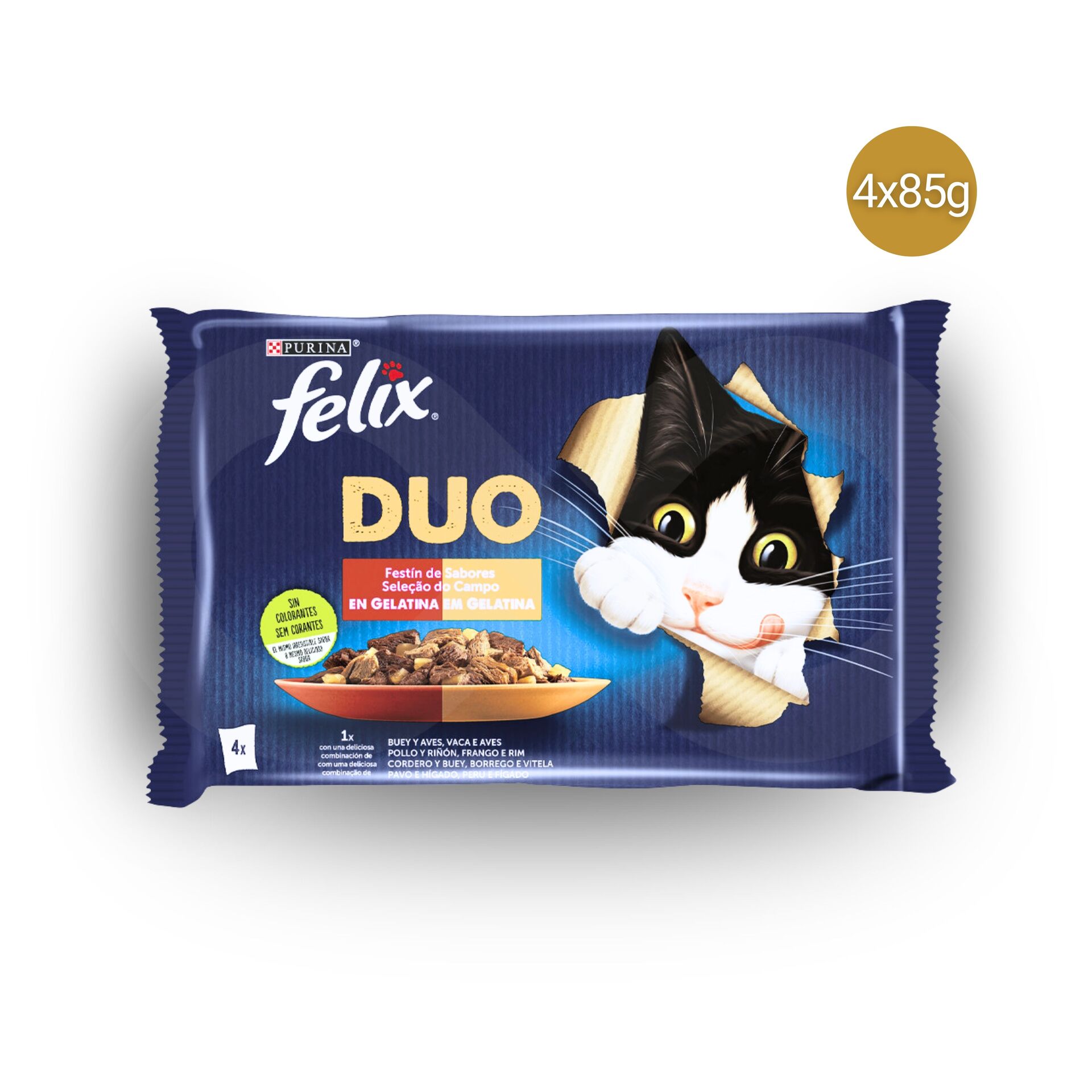 PURINA® FELIX® Fantastic Duo Selectie van het Platteland 4 x