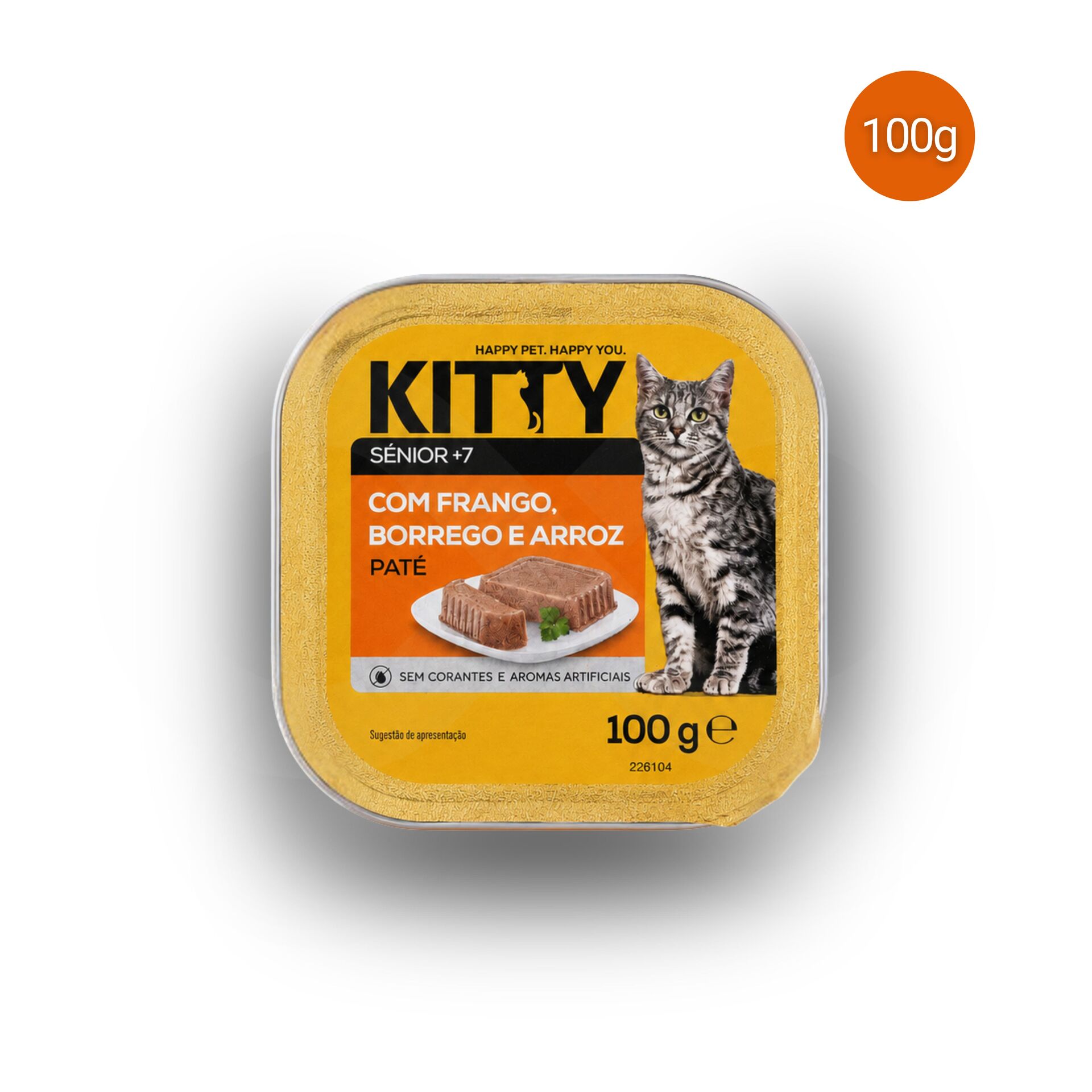 KITTY® Paté Adult Kip, Lam en Rijst 100 g
