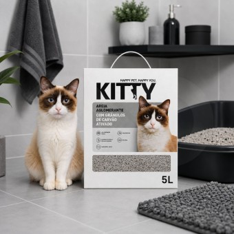 KITTY® Arena Aglomerante con Carbón Activado 5 L