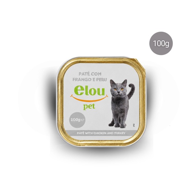 ELOU PET® Pastete für Ausgewachsene Katzen mit Huhn und Pute