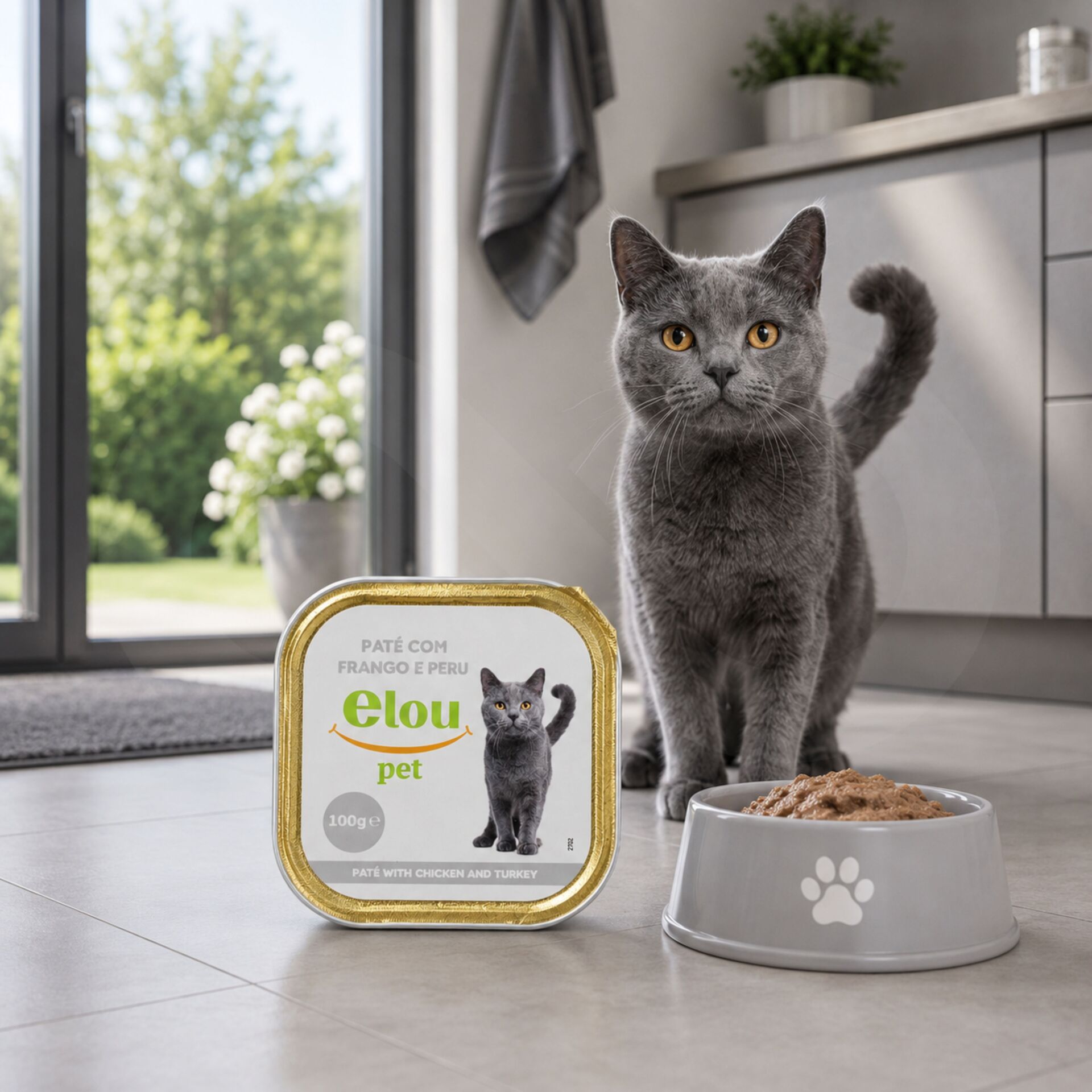 ELOU PET® Pastete für Ausgewachsene Katzen mit Huhn und Pute