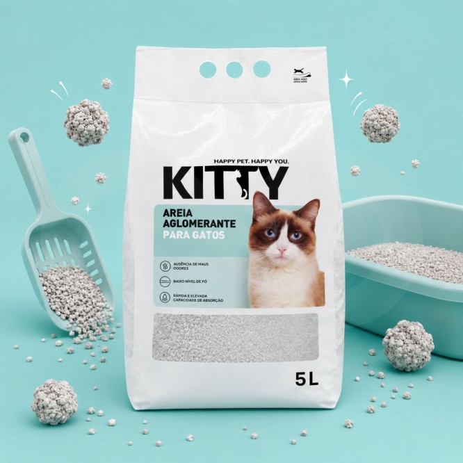 KITTY� Areia Aglomerante para Gatos 5L