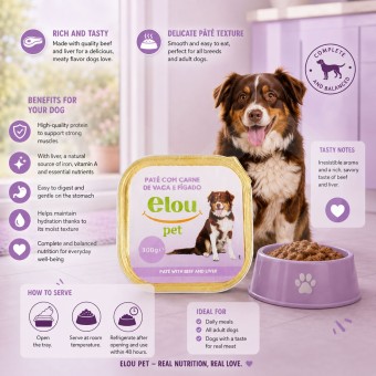 ELOU PET® Adult Dog Pâté Poultry and Game 300 g