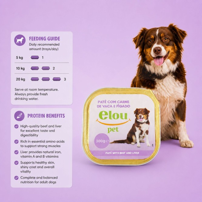 ELOU PET® Adult Dog Pâté Poultry and Game 300 g