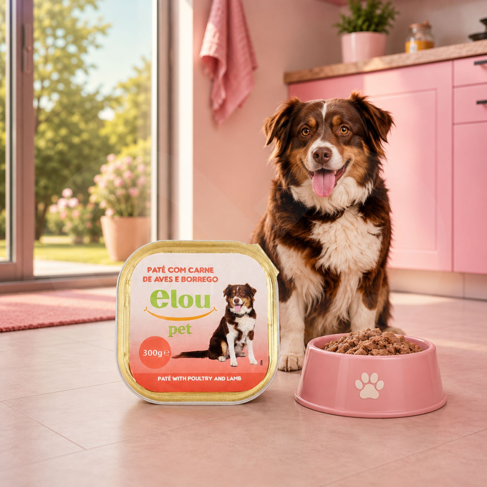 ELOU PET® Patê Cão Adulto de Vaca e Fígado 300g