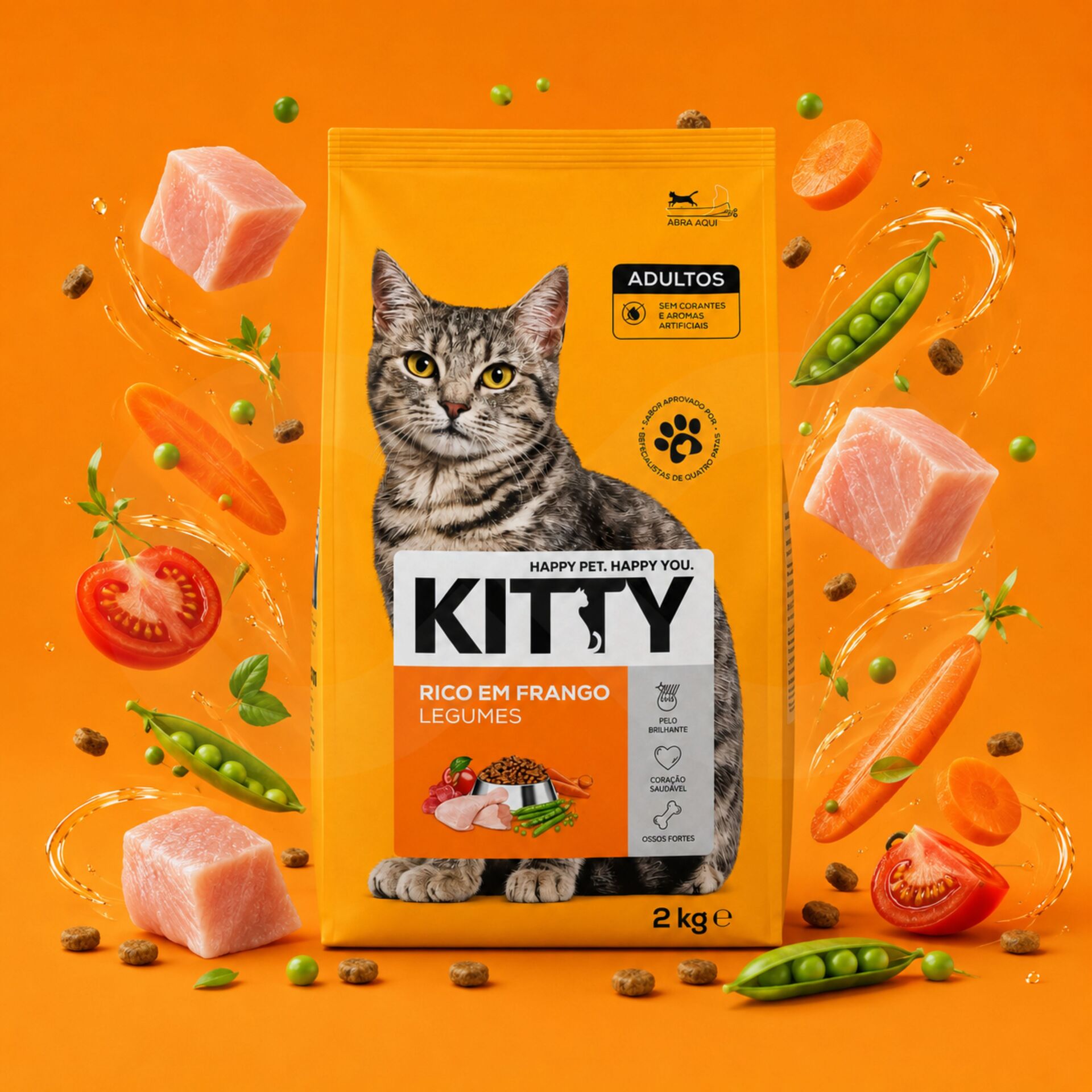 KITTY® Adulte Poulet et Légumes 2 kg
