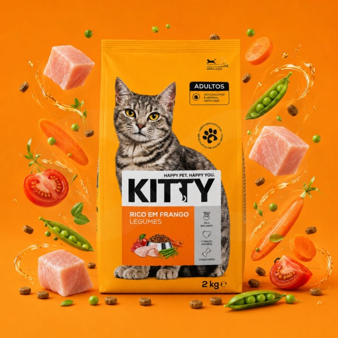 KITTY® Adulte Poulet et Légumes 2 kg