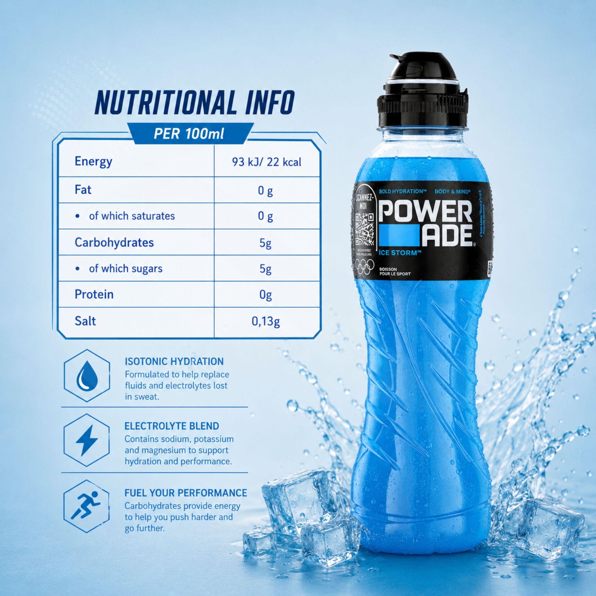 POWERADE® Ice Storm 500ml