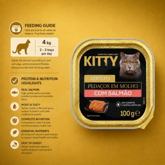 KITTY® Premium Adult Pâté Salmon 100 g