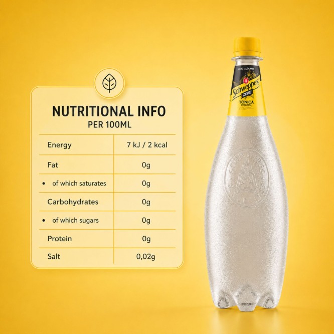 SCHWEPPES® Tonic Water Zero 1L