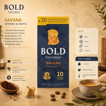 BOLDŽ Savanna Nespresso Capsules 20 pcs