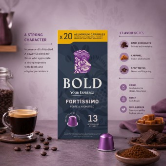 BOLD® Fortissimo Kapsulki Nespresso 20 szt.