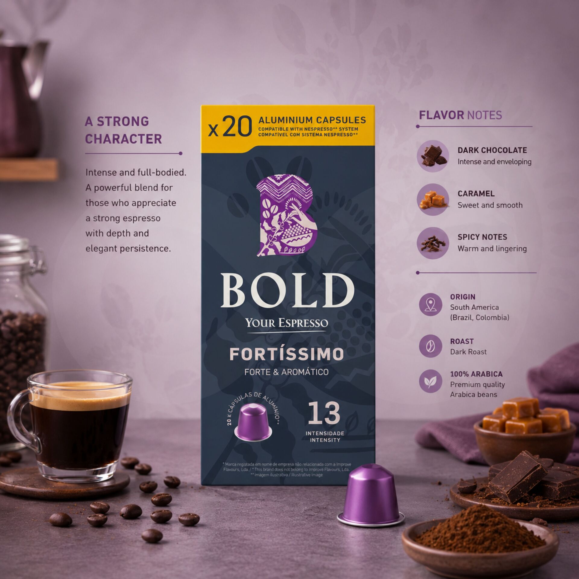 BOLD® Fortissimo Kapsulki Nespresso 20 szt.