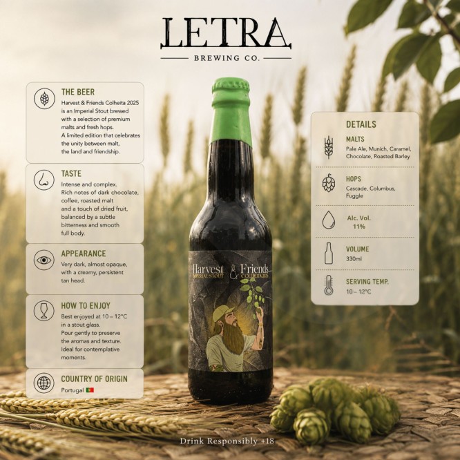 LETRA� Harvest & Friends Cerveja 330ml