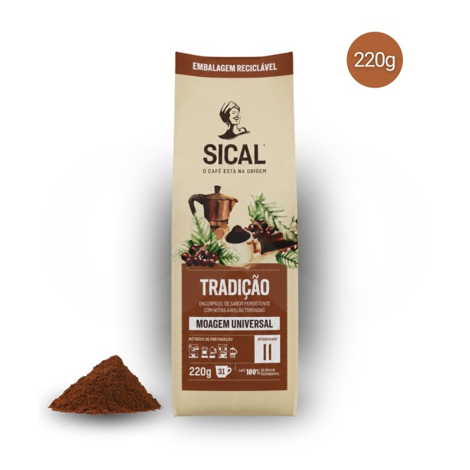 SICAL® Ground Coffee Tradição 220g