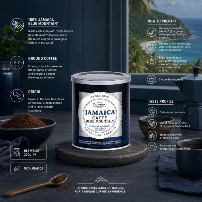 COMPAGNIA DELL'ARABICA® Café Moulu Jamaica 250g