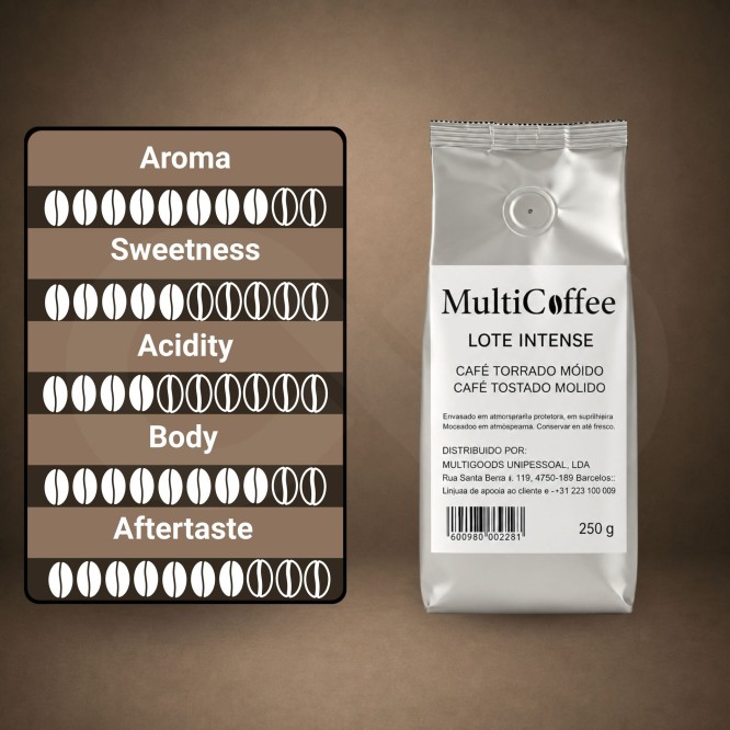 MULTICOFFEES® Gemalen Koffie Intense 200g