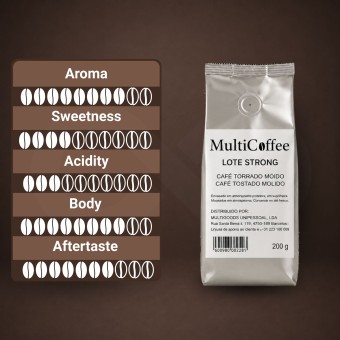 MULTICOFFEES® Gemalen Koffie Strong 200g