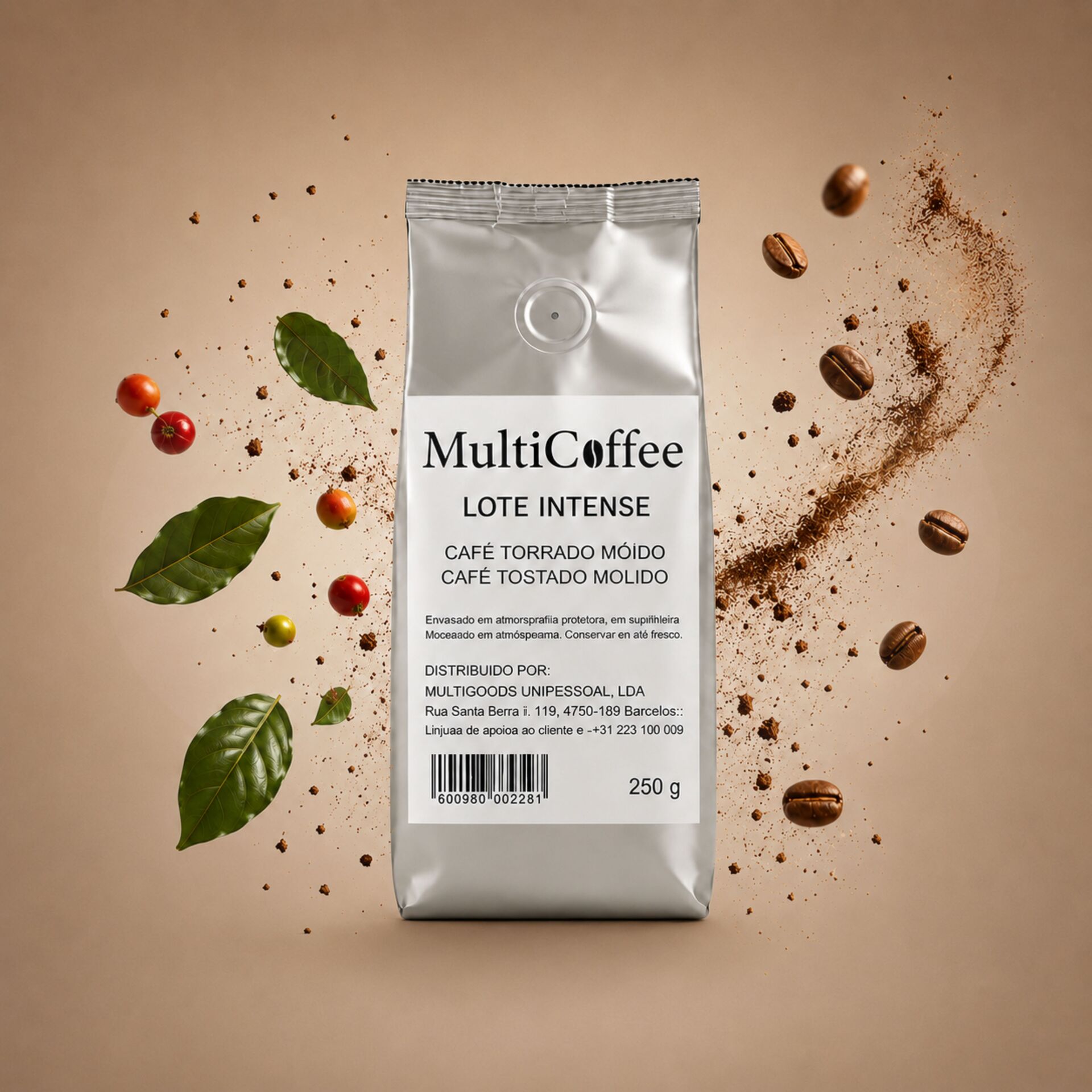 MULTICOFFEES® Ground Coffee Intense 200g