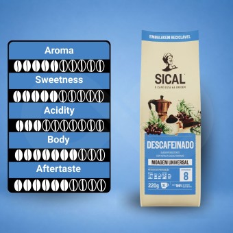 SICAL� Gemalen Koffie Cafe�nevrije 220g