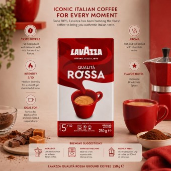 LAVAZZA® Caffè Macinato Rossa 250g