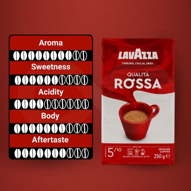 LAVAZZA® Caffè Macinato Rossa 250g