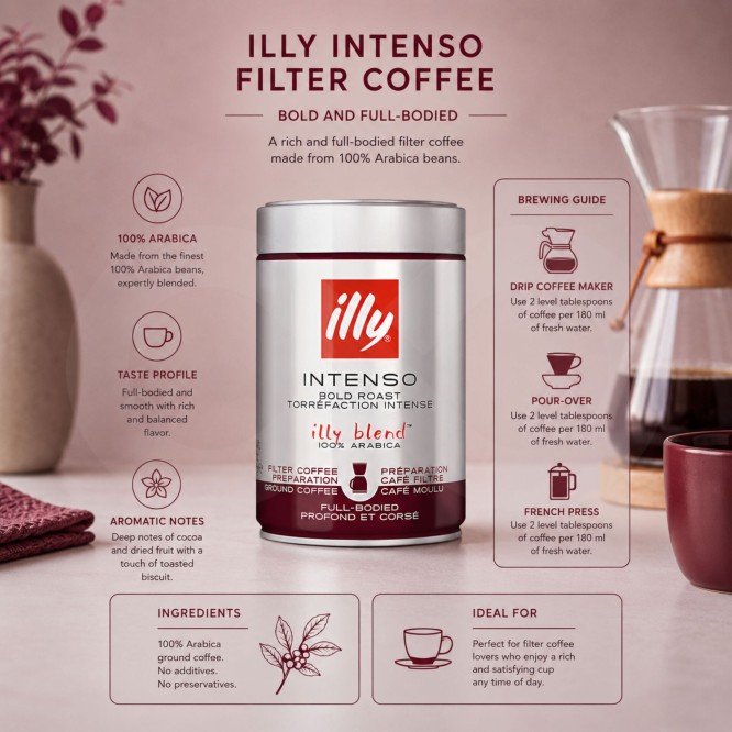 ILLY� Caff� Macinato Intenso Filtro 250g