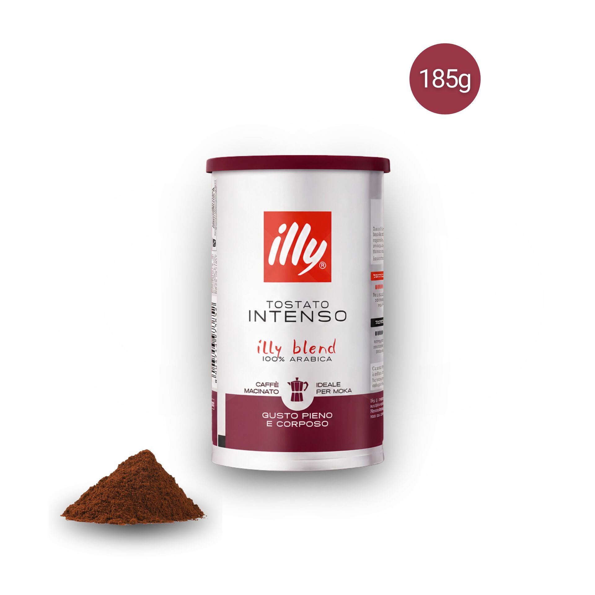 ILLY® Ground Coffee Intenso Moka 185g