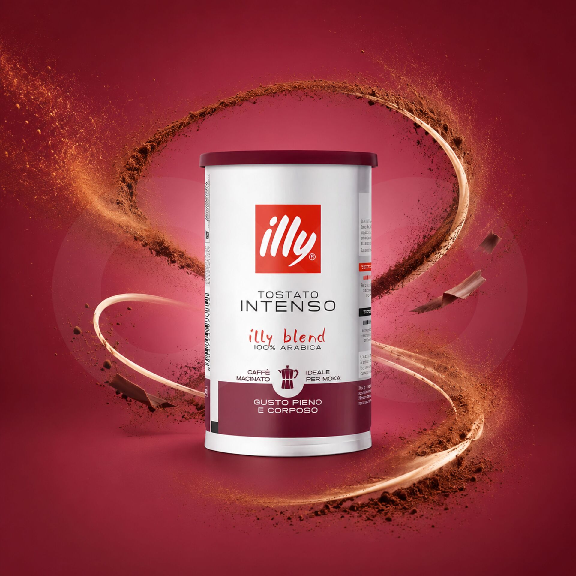 ILLY® Ground Coffee Intenso Moka 185g