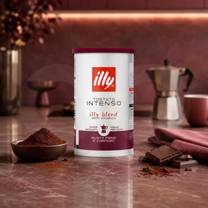 ILLY� Ground Coffee Intenso Moka 185g