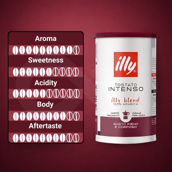ILLY� Ground Coffee Intenso Moka 185g