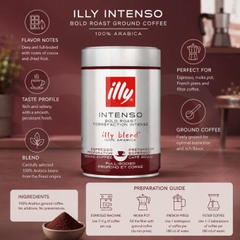 ILLY� Ground Coffee Intenso 250g